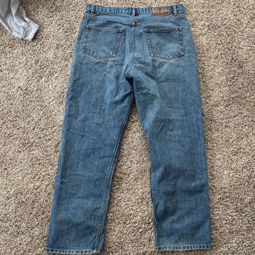 Vintage Steve and Barry’s 35x32 Heavyweight Denim Casual Fit Blue Jeans